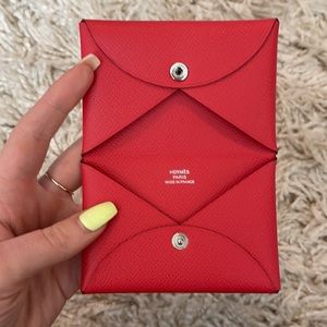 Hermès Calvi Verso Card Holder